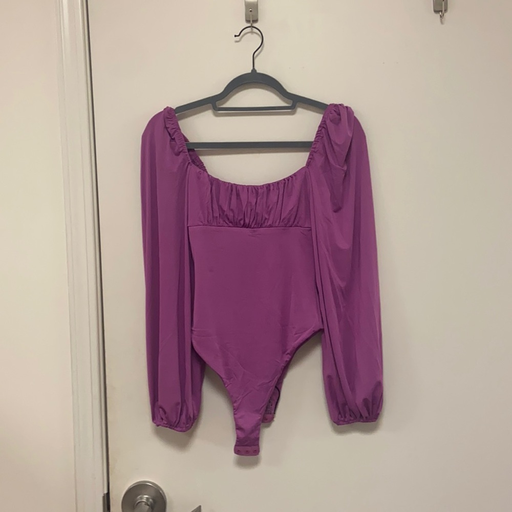 Princess Polly purple Arian bodysuit size 2